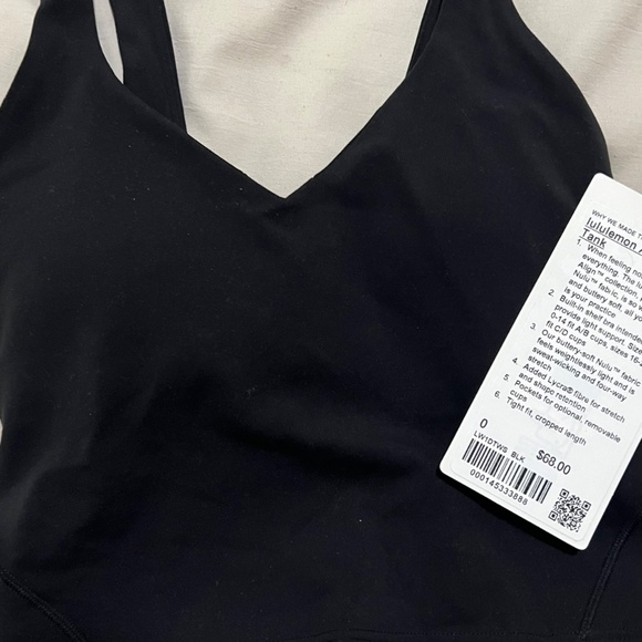 NWT Black Lululemon Align Tank - Picture 3 of 4